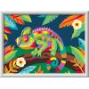 image:imageRavensburger CreArt Colorful Chameleon PaintbyNumber Kit  Complete Set with Brushes amp 15 WaterBased Paints  ColorCoded Outlines  Ages 9