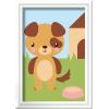 image:imageRavensburger CreArt Cute Puppy PaintbyNumber Kit  Complete Set with Brushes amp 6WaterBased Paints  ColorCoded Outlines  Ages 7