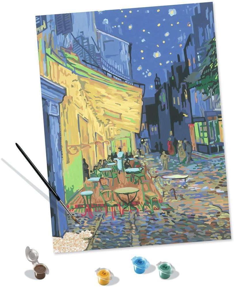 image:imageRavensburger Van Gogh Caf Terrace at Night Paint by Numbers Kit for Adults  23519  Painting Arts and Crafts for Ages 14 and UpMulticolored