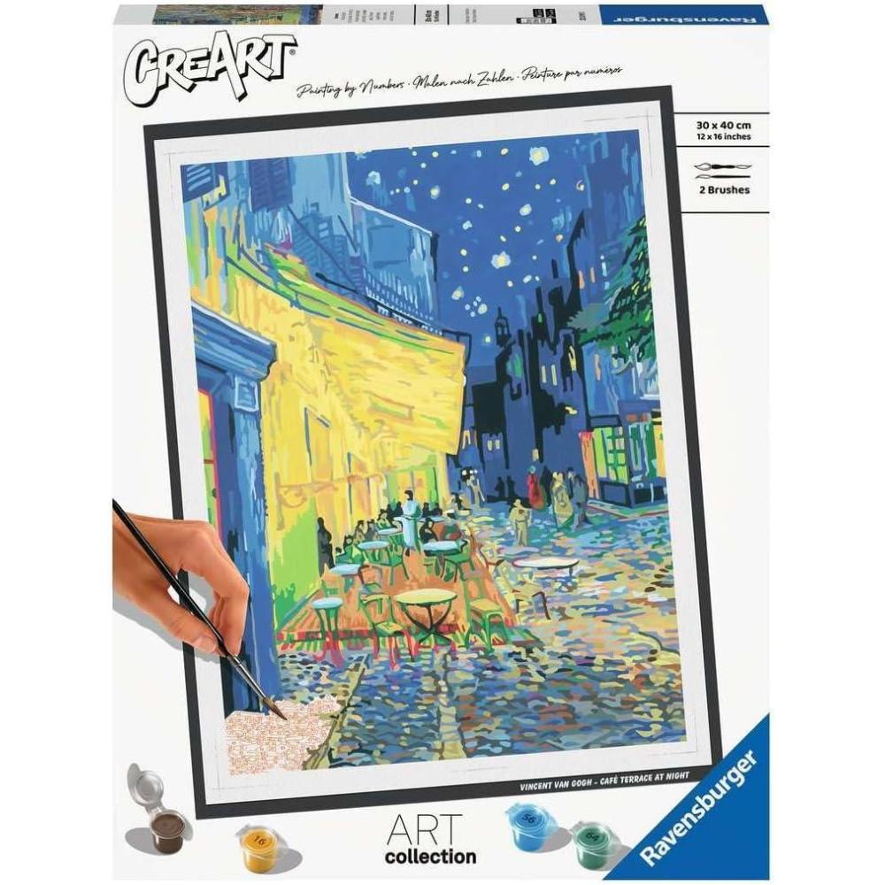image:imageRavensburger Van Gogh Caf Terrace at Night Paint by Numbers Kit for Adults  23519  Painting Arts and Crafts for Ages 14 and UpMulticolored